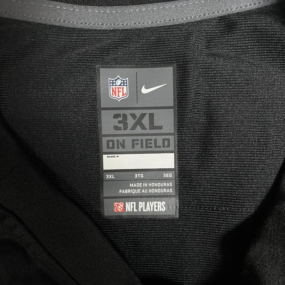 New York Jets Jersey Mens 3XL Black NFL Football Nike Aaron Rodgers 8 On Field